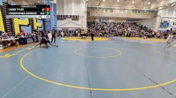 215 lbs Champ. Round 1 - Jaden Tyler, William Penn H.S. vs Christopher Johnson, Charter School Of Wilmington