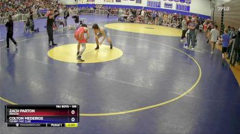 165 lbs Cons. Round 2 - Zach Parton, Irrigon vs Colton Medeiros, Tombey Mat Club