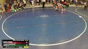 55-65 lbs Cons. Semi - Aspen Comstock, Wasatch WC vs Faith Young, Champions Wrestling Club