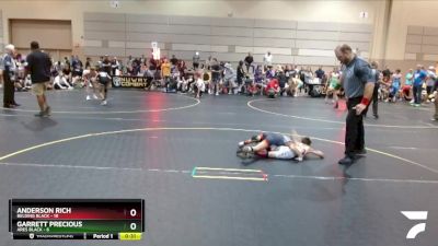 52 lbs Quarterfinals (8 Team) - Anderson Rich, Belding Black vs Garrett Precious, Ares Black