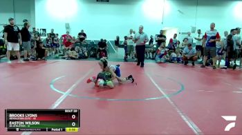 52 lbs Round 5 (8 Team) - Brooks Lyons, Revolution Elite vs Easton Wilson, 84 Athletees