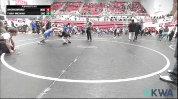 64 lbs Consi Of 8 #2 - Archie Bruno, Murray County Takedown Club vs Tyler Thomas, Choctaw Ironman