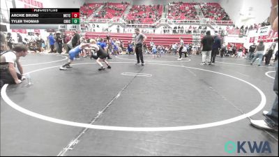 64 lbs Consi Of 8 #2 - Archie Bruno, Murray County Takedown Club vs Tyler Thomas, Choctaw Ironman