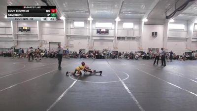 60 lbs Quarterfinal - Sam Smith, Dawg Pound vs Cody Brown Jr, Avon Wrestling Club