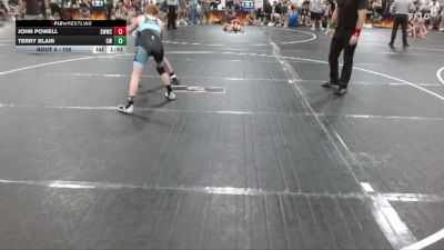 105 lbs Quarterfinal - John Powell, Southern Wolves Wrestling Club vs Terry Blair, Compound Wrestling