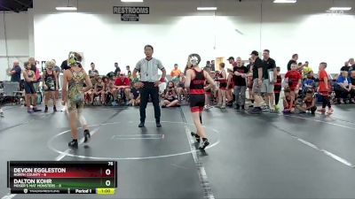 76 lbs Round 1 (6 Team) - Devon Eggleston, North County vs Dalton Kohr, Moser`s Mat Monsters