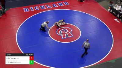 124 lbs Round Of 64 - Nate Turner, Indiana vs Dylan Yannick, Owen J Roberts