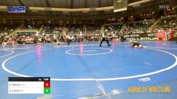 76 lbs Round Of 16 - Cameron Ramp, Backyard Brawlers Midwest vs Jacob Leick, Sebolt Wrestling Academy