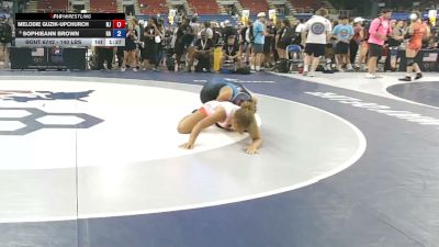140 lbs Cons. Sub-quarters - Melodie Guzik-Upchurch, New Jersey vs SophieAnn Brown, Georgia