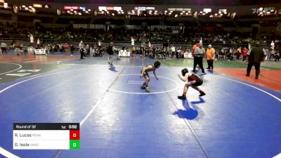 75 lbs Round Of 32 - Ryan Lucas, Penns Grove vs Dane Isola, Hanover Park