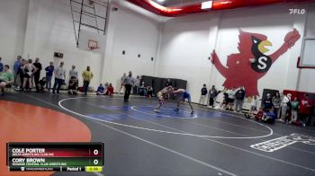 157 lbs Cons. Round 3 - Cole Porter, Delta Wrestling Club Inc vs Cory Brown, Monroe Central Club Wrestling