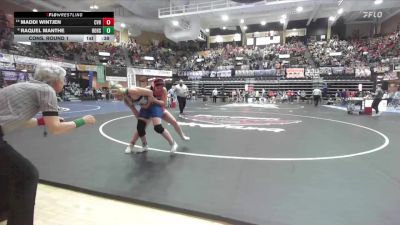 155 lbs Cons. Round 1 - Maddi Wintjen, Caney Valley Hs vs Raquel Manthe, Horton Hs