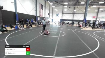 55 lbs Rr Rnd 3 - Sariah Fisher, Alpha Miami Grappling vs Michael Bolton, Willits Grappling Pack