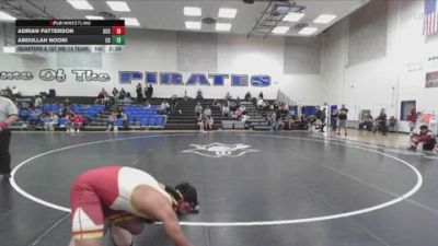 133 lbs Quarters & 1st Wb (16 Team) - Adrian Patterson, Sacramento City College vs Abdullah Noori, Chabot College