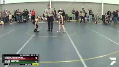 59 lbs Champ. Round 2 - Joseph Zarnowski, Powerhouse Wrestling Academy vs Kaleb Dempsey, Nova WC