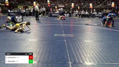 90 lbs Round Of 16 - Keegan Johnston, North Penn vs Luca Giacobbi, UnAttached