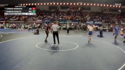 D 1 138 lbs Champ. Round 2 - Darrius Rosette, Baton Rouge vs Conrad Robinson, Jesuit