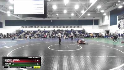 144 lbs Cons. Round 4 - Damian Ochoa, Trabuco Hills vs Rocky Lo, LB Poly