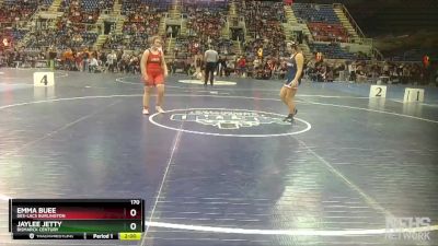 170 lbs Quarterfinal - Jaylee Jetty, Bismarck Century vs Emma Buee, Des-Lacs Burlington