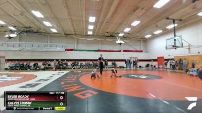 117-119 lbs Round 5 - Calvin Crosby, Cody Wrestling Club vs Syler Roady, Worland Wrestling Club