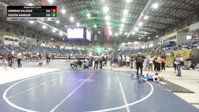 115 lbs Round Of 16 - Jorrdan Salazar, Steel City Reloaded WC vs Colton Sandler, Lesher Middle School