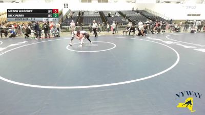 118 lbs Cons. Semi - Mason Wagoner, Journeymen Wrestling Club vs Nick Perry, Journeymen Wrestling Club