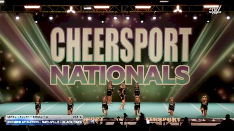 Premier Athletics - Nashville - BLACK CATS [2026 L1 Youth - Small - A Day 2] 2026 CHEERSPORT National All Star Cheerleading Championship