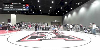 132 lbs Champ. Rd Of 16 - Caleb Kirk, BRTC vs Jacob Ness, Basement Brawlers