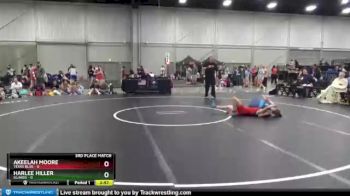 106 lbs Placement Matches (8 Team) - Akeelah Moore, Texas Blue vs Harlee Hiller, Illinois