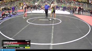 184 lbs Placement (4 Team) - Corbyn Schumack, South Medford vs Hasan Almashhdani, Aloha