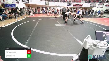 110 lbs Quarterfinal - Ethan Evans, Warrior Wrestling Club vs Cooper Couch, Grove Takedown Club