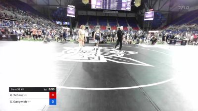 144 lbs Cons 32 #1 - Kammie Schanz, Kansas vs Skylee Gangwish, Wyoming