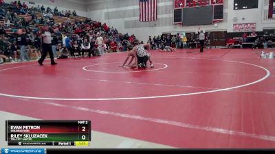 126 lbs Champ. Round 1 - Evan Petron, Holdingford vs Riley Skluzacek, Tri-City United