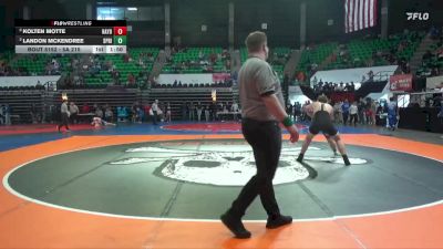 5A 215 lbs Semifinal - Kolten Motte, Hayden vs Landon Mckendree, Springville