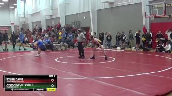 133 lbs Finals (2 Team) - Aydan Sturtevant, Muskegon CC vs Tyler Davis, Adrian College