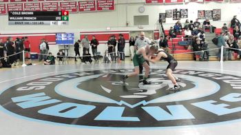 132 lbs Consi Of 8 #2 - Cole Brown, Lyndon Institute vs William French, Springfield