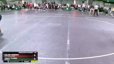 133 lbs 3rd Place Match - Teddy Flores, Michigan vs Calvin Werden, Northern Illinois