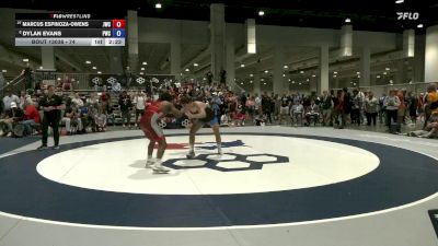 74 lbs Champ. Round 3 - Marcus Espinoza-Owens, Jackrabbit Wrestling Club vs Dylan Evans, Pittsburgh Wrestling Club