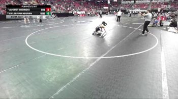 D1-106 lbs Cons. Round 2 - Kyler Van Keuren, Waukesha West vs August Lubinski, West Bend West