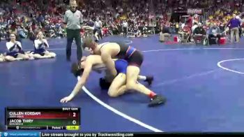 1 lbs Quarterfinal - Jacob Thiry, Don Bosco vs Cullen Koedam, West Sioux