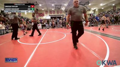 60 lbs Quarterfinal - Lincoln Taylor, Sallisaw Takedown Club vs Legend Bigheart, Sperry Wrestling Club