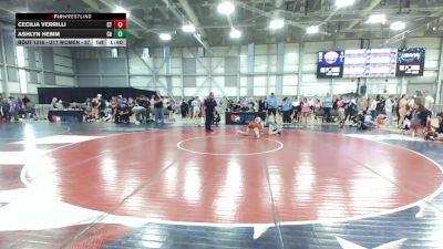 U17 Women - 57 lbs Cons. Round 3 - Cecilia Verrilli, CT vs Ashlyn Hemm, CA