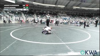 61 lbs Semifinal - Andrew Klingenberg, D3 Wrestling Cluib vs Lexton Manning, Bristow Elementary Wrestling Club