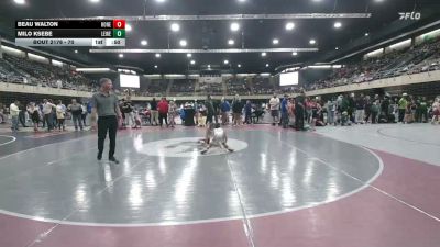 70 lbs Final - Beau Walton, Honey Brook vs Milo Ksebe, Lewes