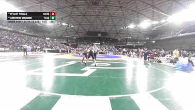 Boys 3A 215 lbs Cons. Round 3 - Wyatt Wells, Cheney vs Andrew Wilson, Todd Beamer