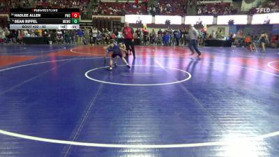 62 lbs Cons. Round 5 - Hadlee Allen, Powell Wrestling Club vs Sean Riffel, Magic City Wrestling Club