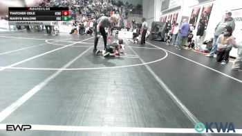55 lbs Quarterfinal - Thatcher Odle, Keystone Kids Wrestling Club vs Maisyn Malone, Bartlesville Wrestling Club