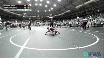84 lbs Consolation - Jackson Yount, Weatherford Youth Wrestling vs Abram McCarthy, Husky WC