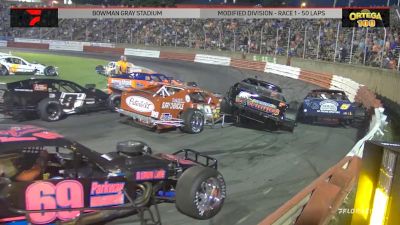 Huge Modified Pileup At Bowman Gray Stadium