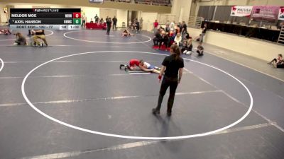 10U - 77 lbs Cons. Semis - Meldor Moe, Minnesota vs Axel Hanson, Kasson-Mantorville Wrestling Club